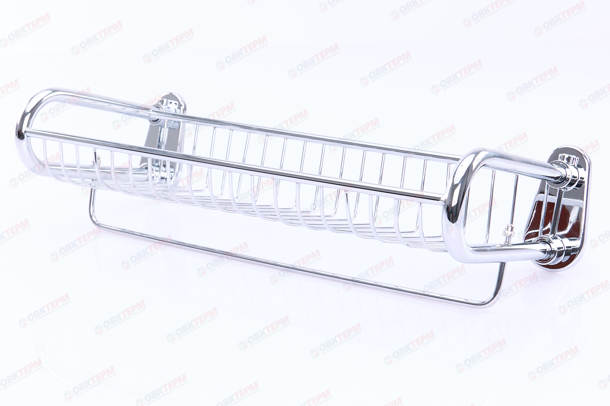 Полка прямоугольная с нижним держателем (решетка)  350х150мм   ZERIX LR336   (20 шт/ящ) - Изображение №2