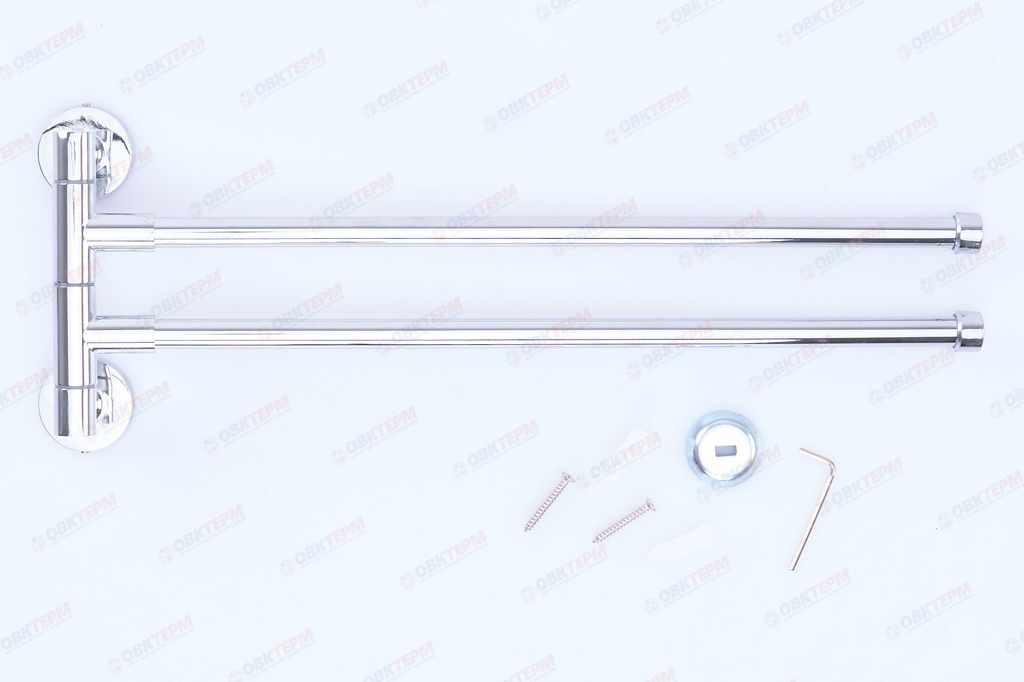 Полотенцедержатель поворотный (2 планки)  Z44-2  ZERIX LR112   (40 шт/ящ) - Изображение №3