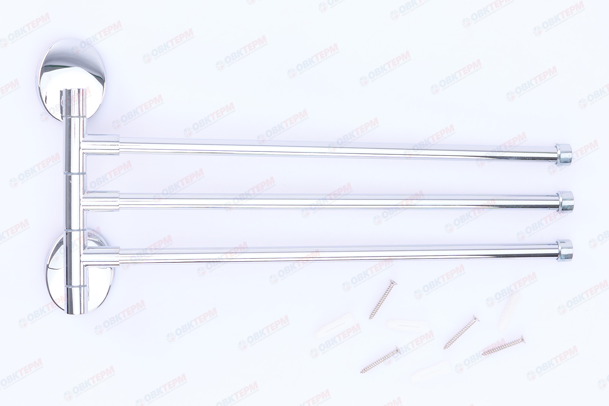 Полотенцедержатель поворотный (3 планки)  ZERIX LR3313 (Z3313)  (40 шт/ящ) - Изображение №3