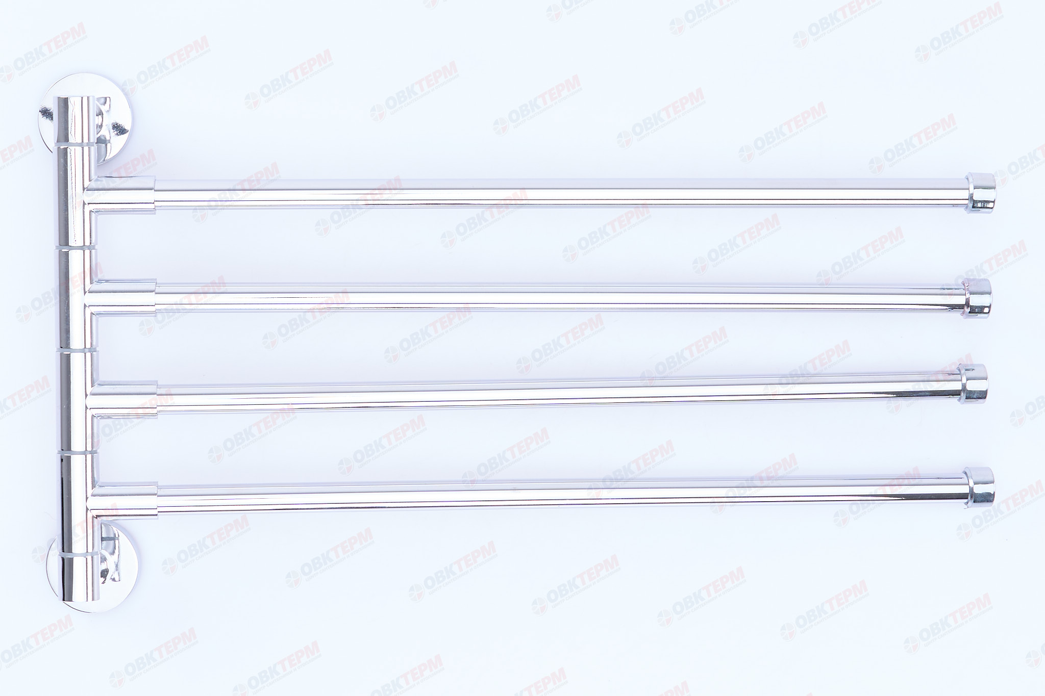 Полотенцедержатель поворотный (4 планки)  ZERIX LR114 (Z44-4)  (40 шт/ящ) - Изображение №2