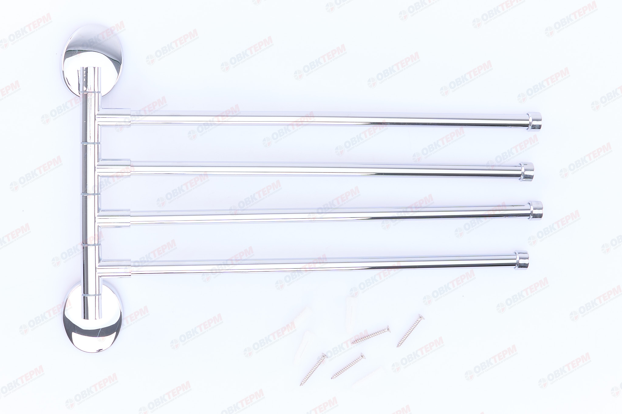 Полотенцедержатель поворотный (4 планки)  ZERIX LR3314 (Z3344)   (40 шт/ящ) - Изображение №3