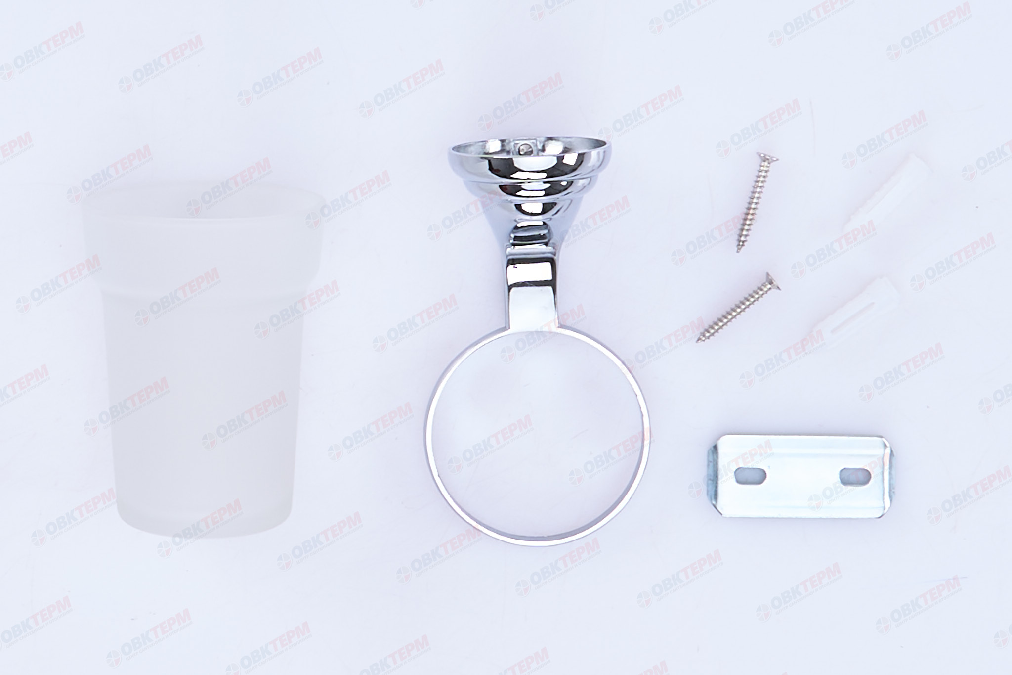 Стакан одинарный настенный  (стекло)  ZERIX LR1506 (Z1512)   (80 шт/ящ) - миниатюра №3