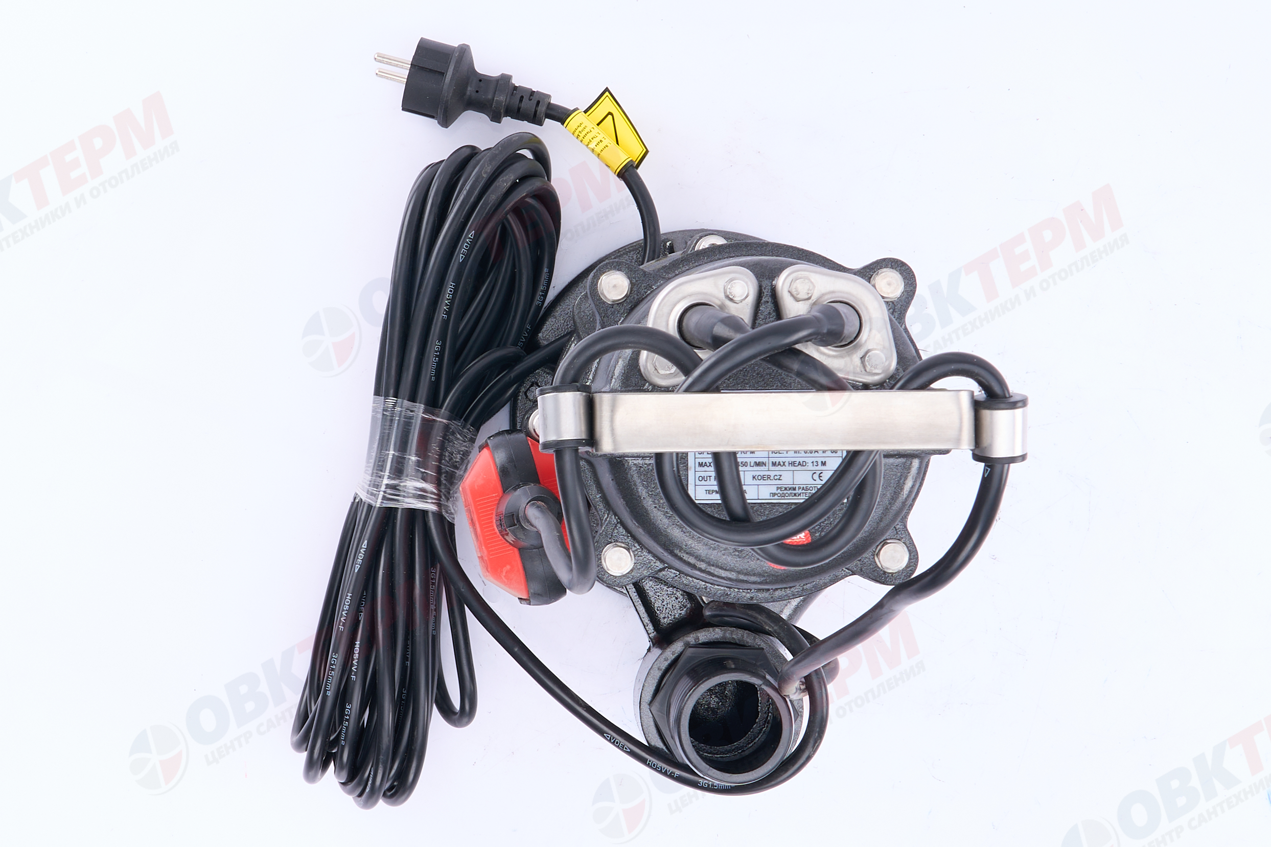 Насос фекальный  WFD 11-10-1.1GA  KOER  (1100Вт/280л.м./15м, обм.медь) - миниатюра №6