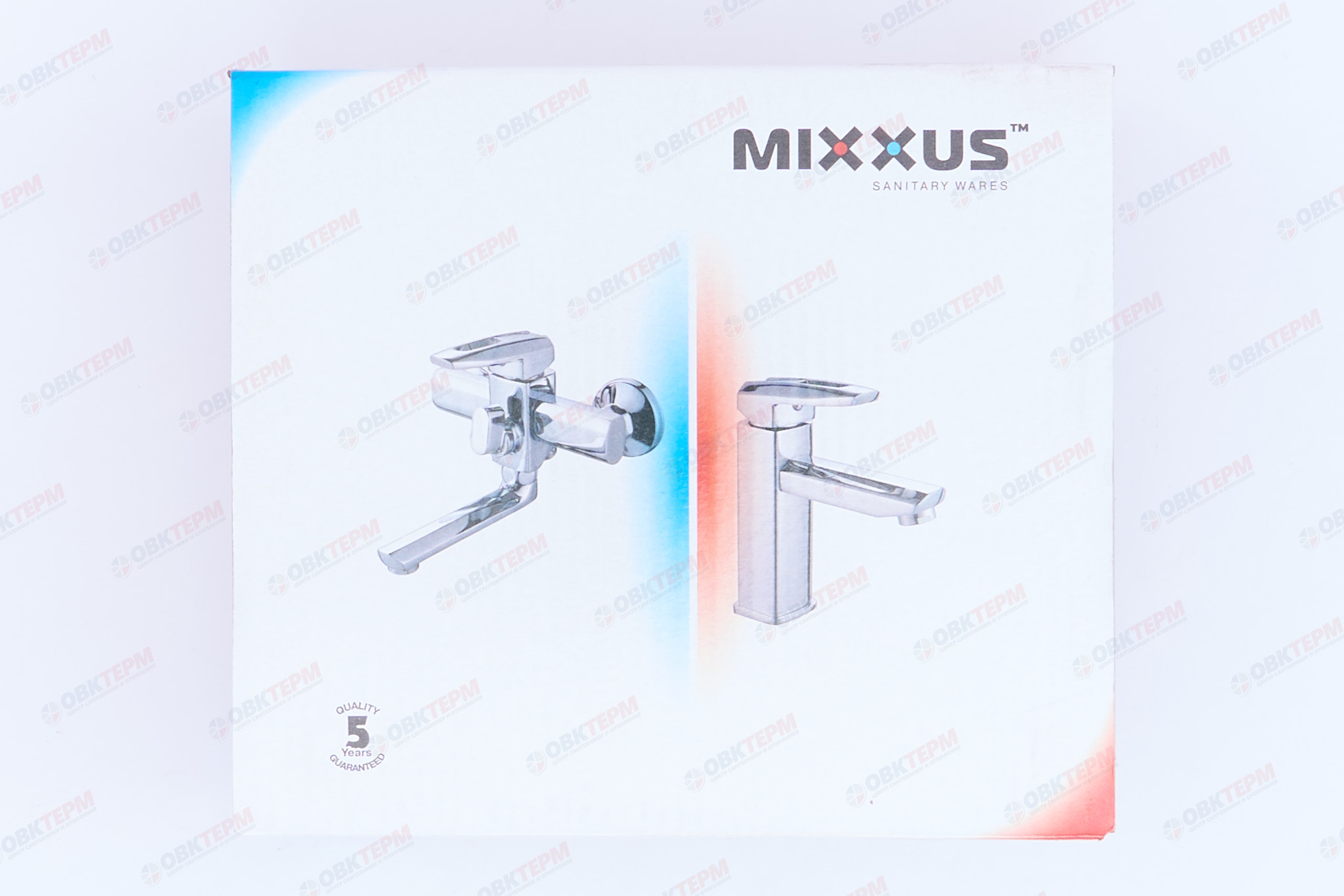 Смеситель д/умывальника буксовый MIXXUS OMEGA 161 (WHITE) шпилька (10 шт/ящ) - миниатюра №6