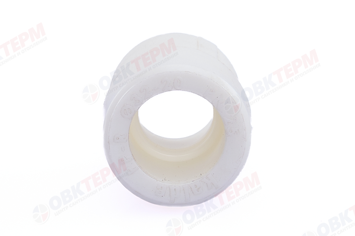 Муфта переход.  ВВ  32*20   БЕЛАЯ PP-R   (KALDE)    (500) - Изображение №3