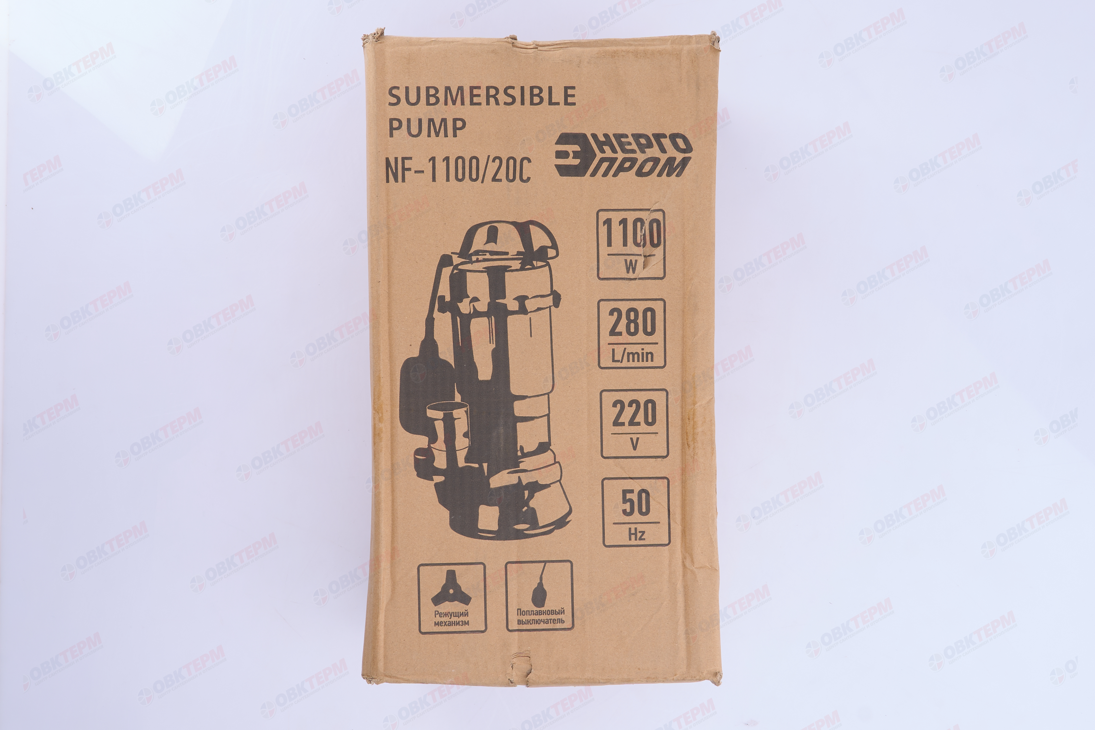 Насос фекальный Энергопром  NF-1100/20С корпус чугун  с ножом  (1,1кВт/280л.м/8м) - миниатюра №10