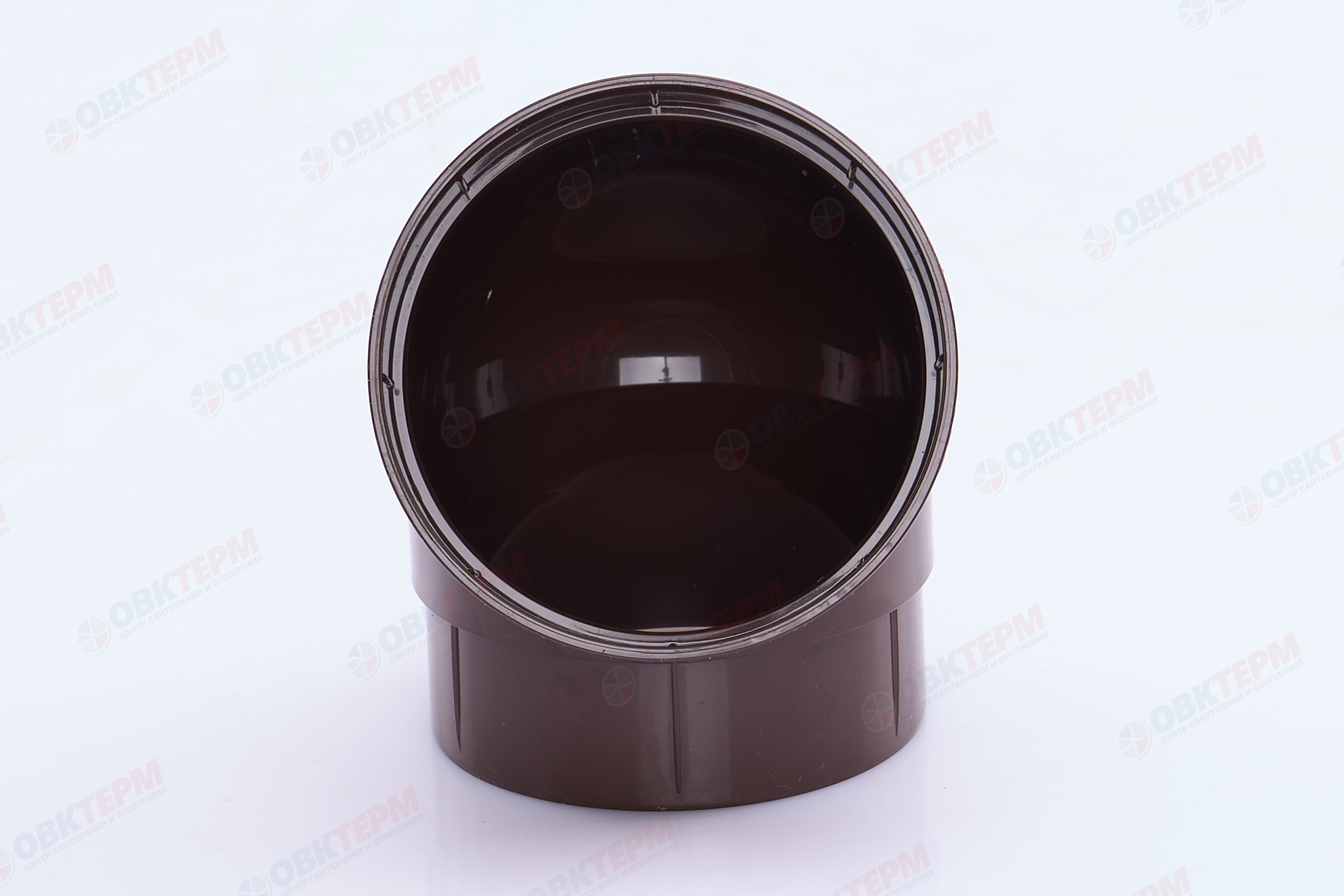 Колено трубы 67 град. ПВХ Grand Line шоколадное (RAL 8017) (уп. 36шт) - Изображение №5