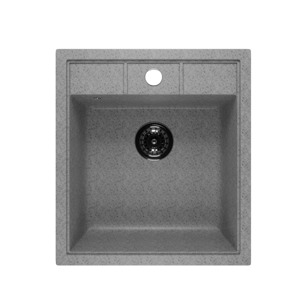 Мойка прямоугольная  510*455*210 мм GRANMILL 39 серая матовая - изображение №1