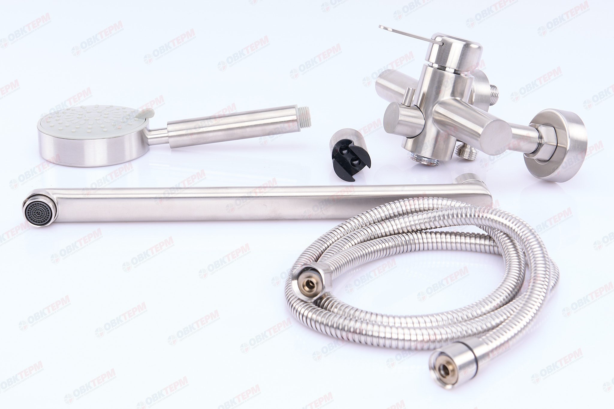 Смеситель д/ванны нерж/сталь MIXXUS FAN-006 EURO  (12 шт/ящ) - миниатюра №3