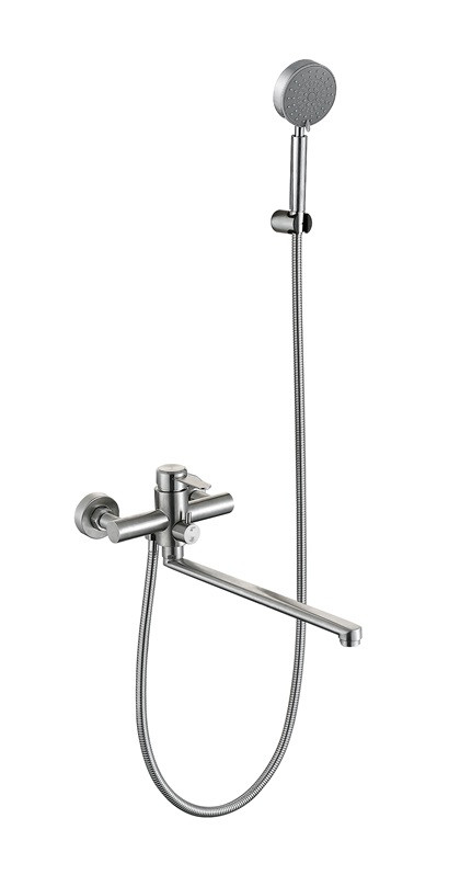 Смеситель д/ванны нерж/сталь MIXXUS FAN-006 EURO  (12 шт/ящ) - изображение №1