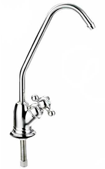 ГЕЙЗЕР  кран F-06-2BC-L silver 1/4" (одинарный барашка) - Изображение №1
