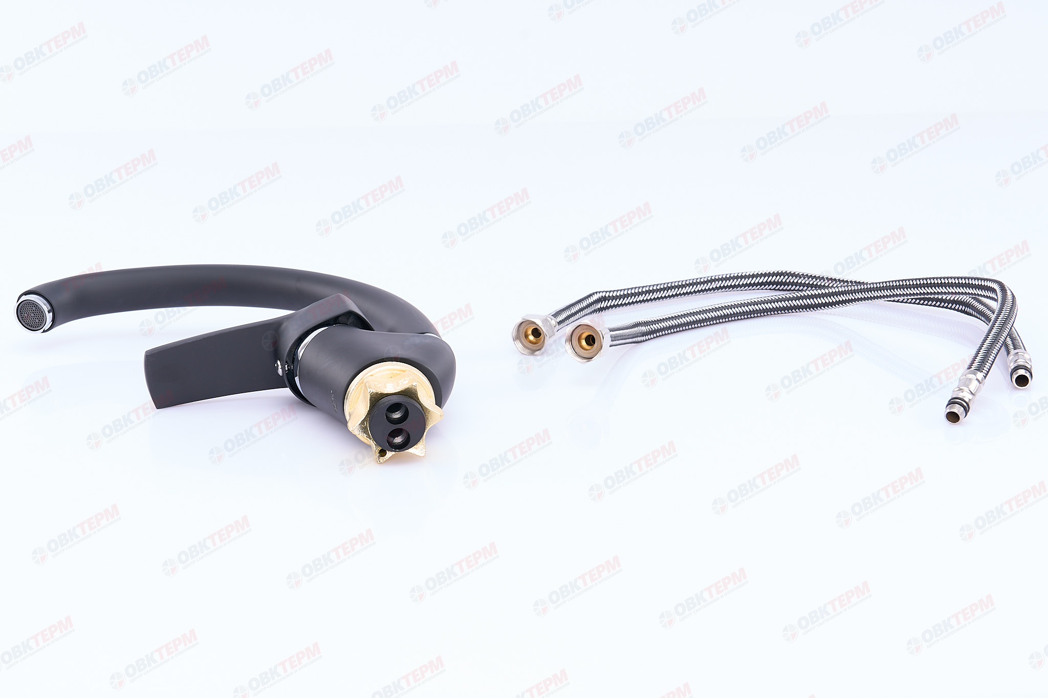 Смеситель д/кухни ZERIX YUB 279 ГАЙКА BLACK (10 шт/ящ) - миниатюра №4