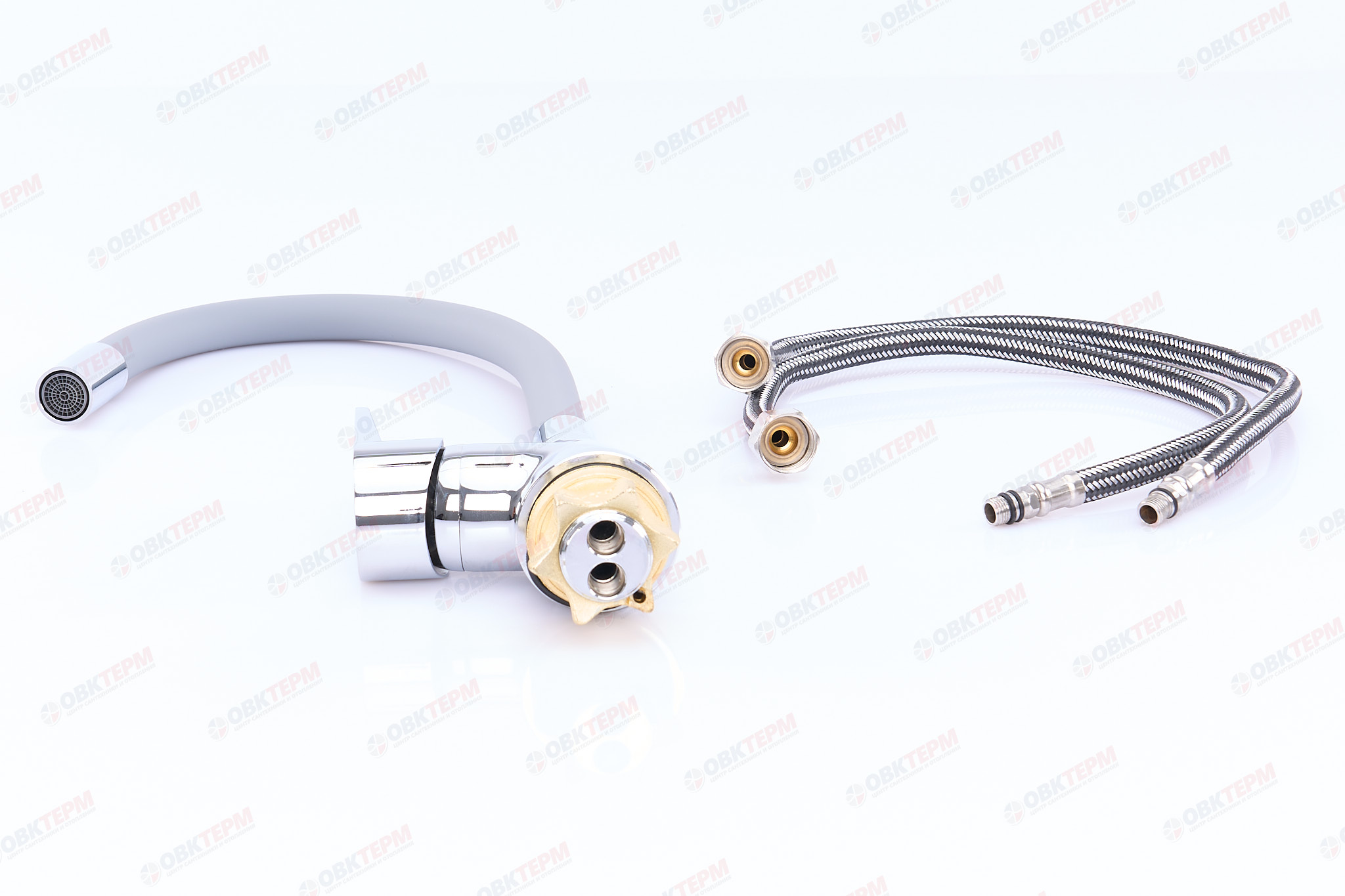 Смеситель д/кухни REFLECTOR ZERIX SOP7 146 GRAY Ø40 ГАЙКА (10 шт/ящ) - Изображение №4