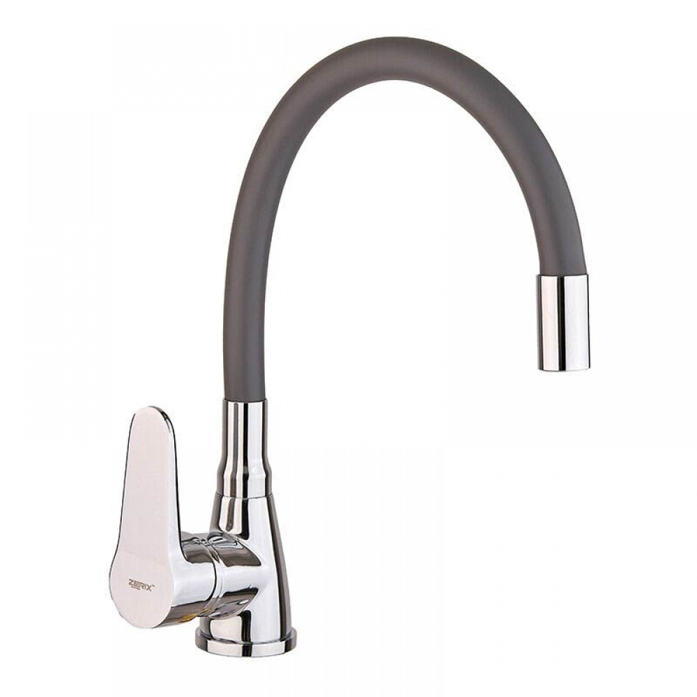 Смеситель д/кухни REFLECTOR ZERIX SOP7 146 GRAY Ø40 ГАЙКА (10 шт/ящ) - Изображение №1