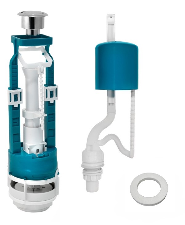 Арматура ИнкоЭр бок подвод, метал двойная кнопка (И - СБ1-НпрНФ-Акк-ККрпс Детский Р) (20шт) - Изображение №1