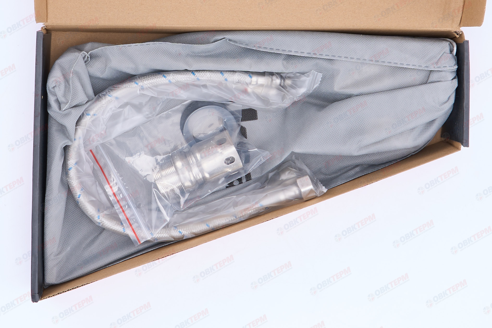 Смеситель д/кухни AKSA BAS-04-17 нерж/сталь /сатин (10 шт/ящ) - Изображение №5