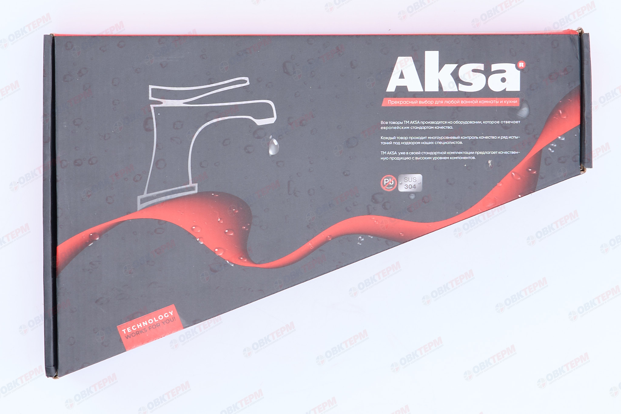 Смеситель д/кухни AKSA BAS-04-17 нерж/сталь /сатин (10 шт/ящ) - миниатюра №6