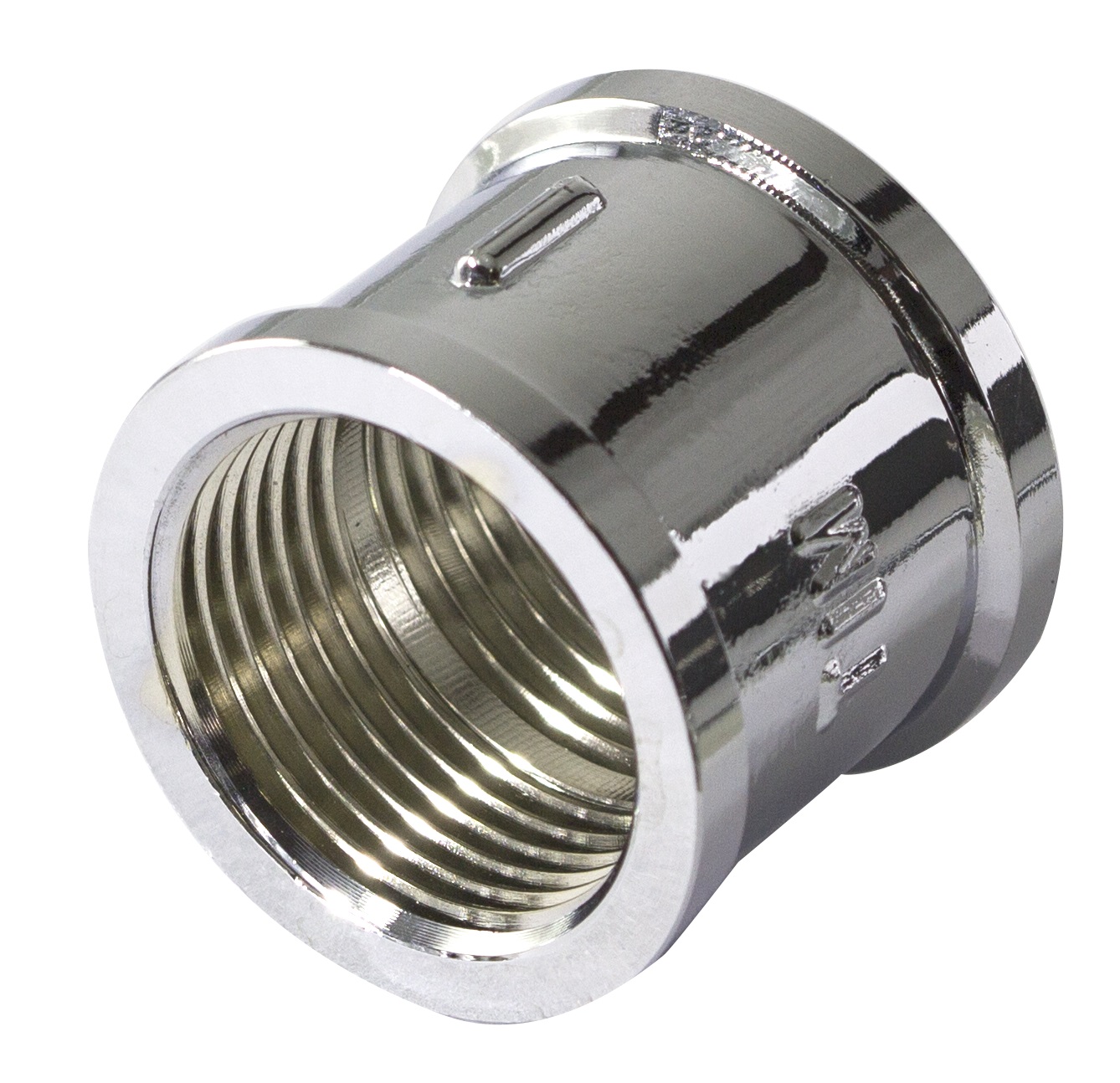 Муфта  3/4" х 3/4"   Хром  TIM   (120/30шт) - Изображение №2