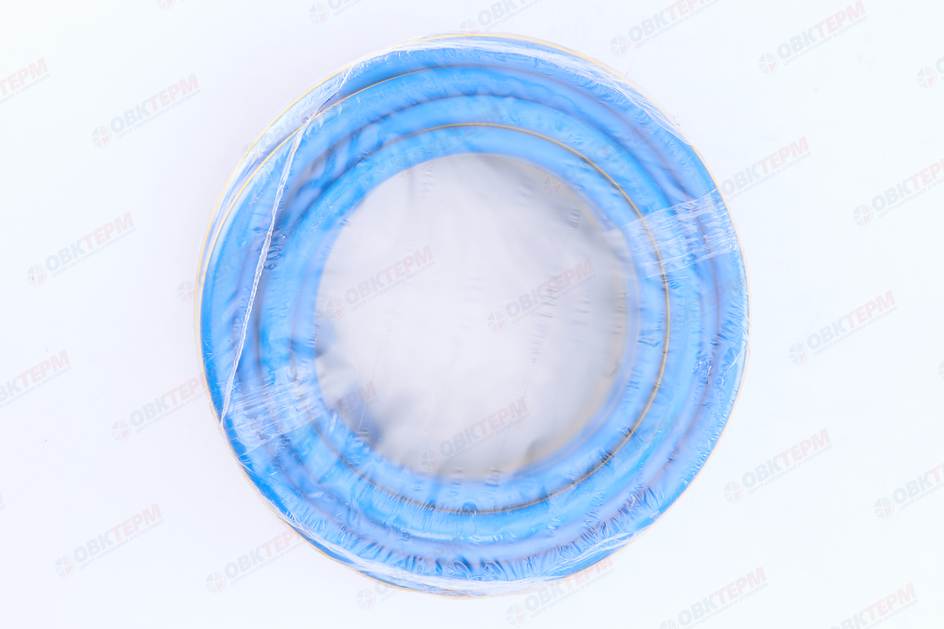 Шланг поливочный резиновый ТЭП AQUA FORSE с покрытием Soft Touch  синий 3/4"  3-слойный (25м) - Изображение №4