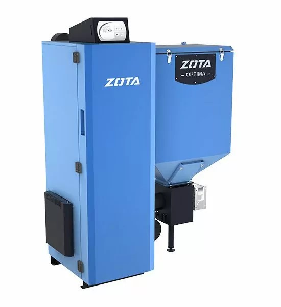 Котел твердотопливный  Optima  40 кВт  Ø180, max 3 bar             ZOTA - Изображение №1
