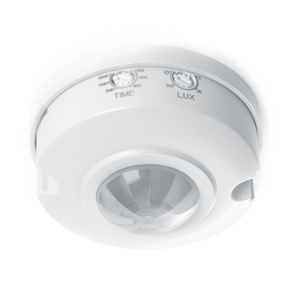 Датчик движения и освещенности 1200W 6m  120°(гориз.) 360°(верт.) белый Feron SEN3 - Изображение №1