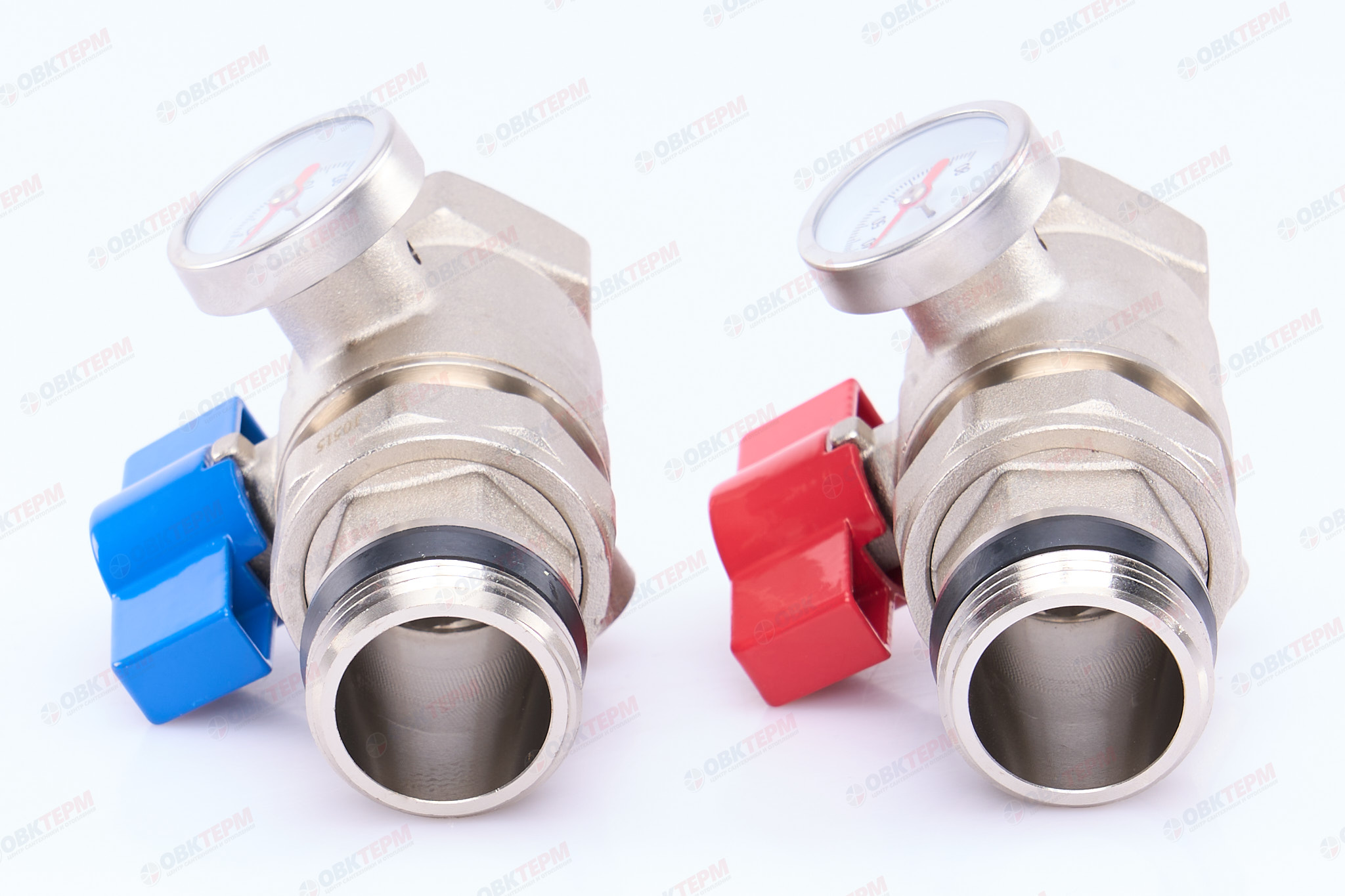 Кран шаровый с нак гайкой и термом. прямой 1" TIM (пара)   (1п/20ящ) - Изображение №3