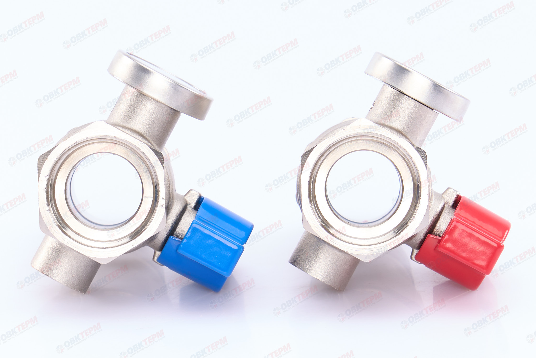 Кран шаровый с нак гайкой и термом. прямой 1" TIM (пара)   (1п/20ящ) - Изображение №4