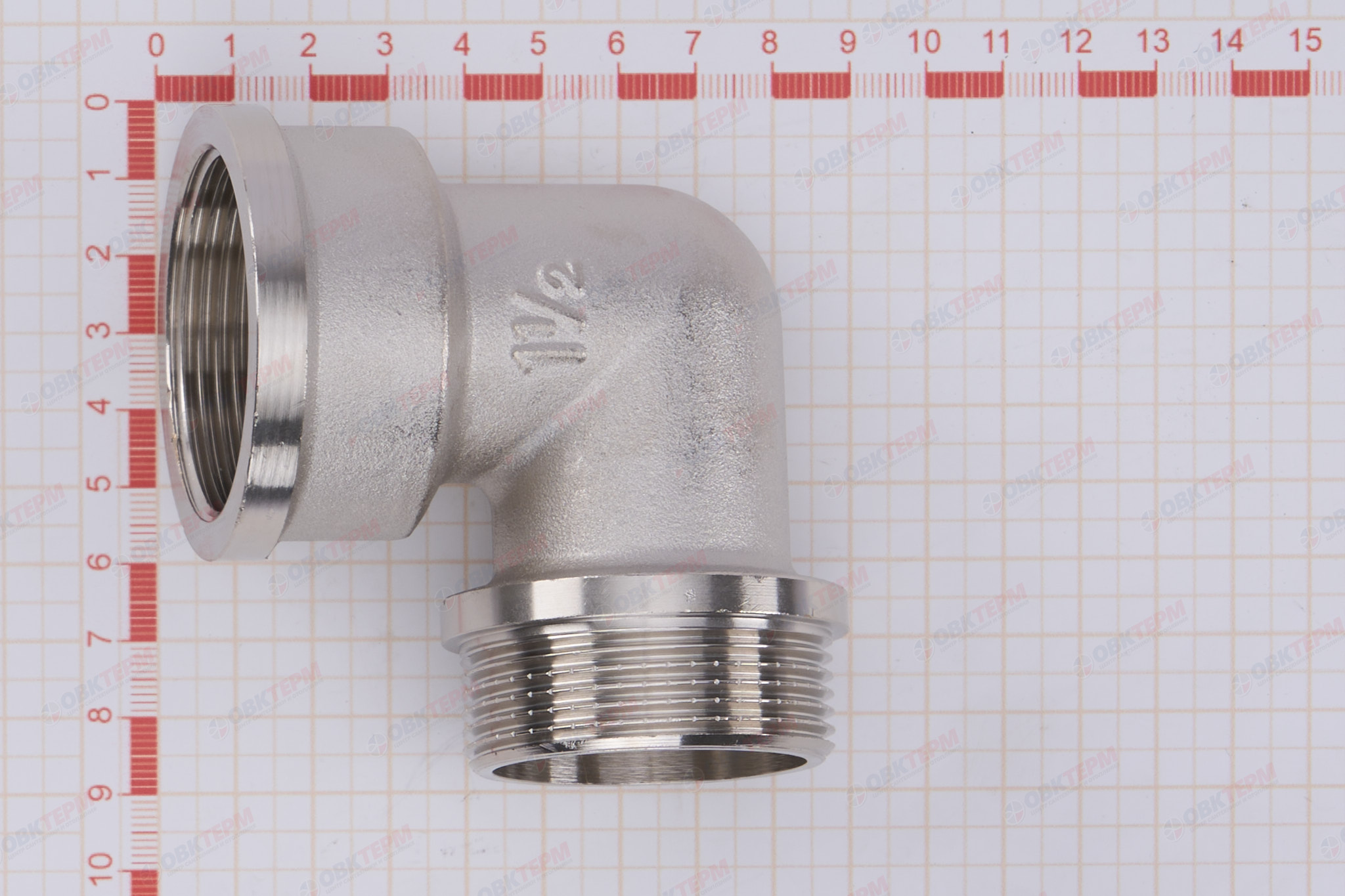 Угол 1 1/2" вн  Никель ZEISSLER   (1шт/15ящ) - Изображение №5