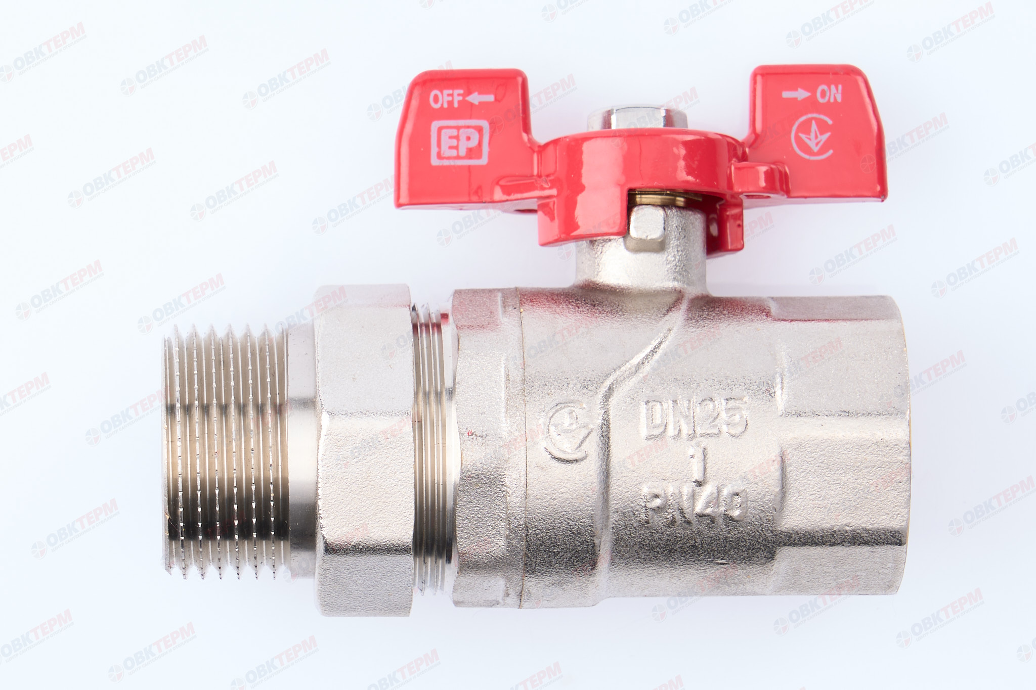 Кран шаровый с американкой     EUROPRODUCT    1"  ВН     (40 шт) - Изображение №1