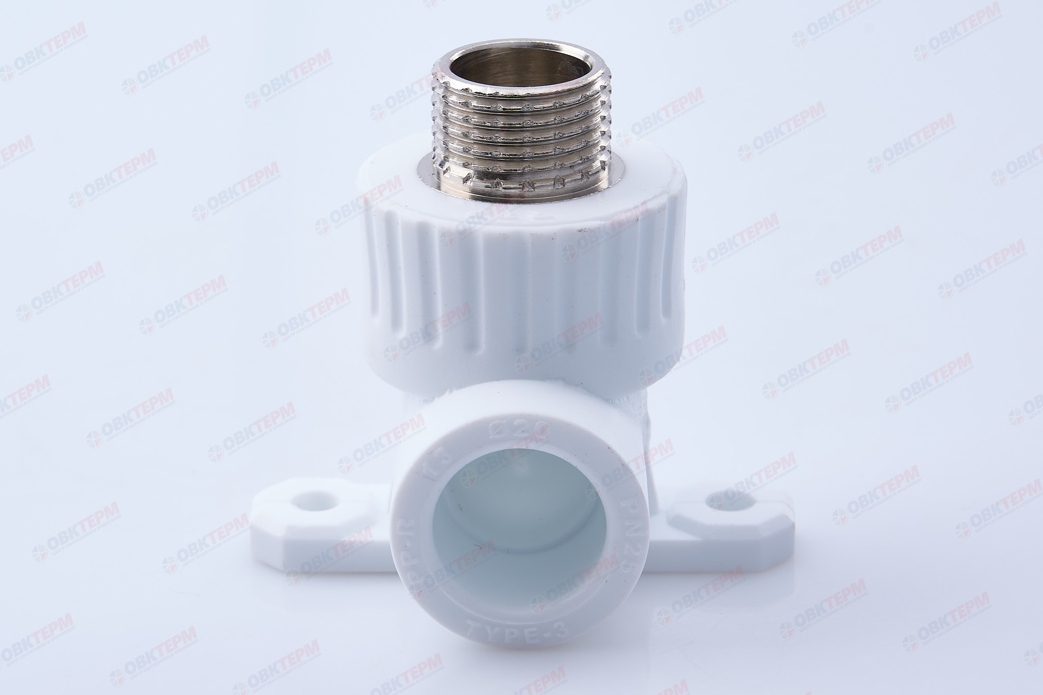 Угол монтажный  20 * 1/2"Н   БЕЛЫЙ PP-R   (RTP)          (75/25) - Изображение №3