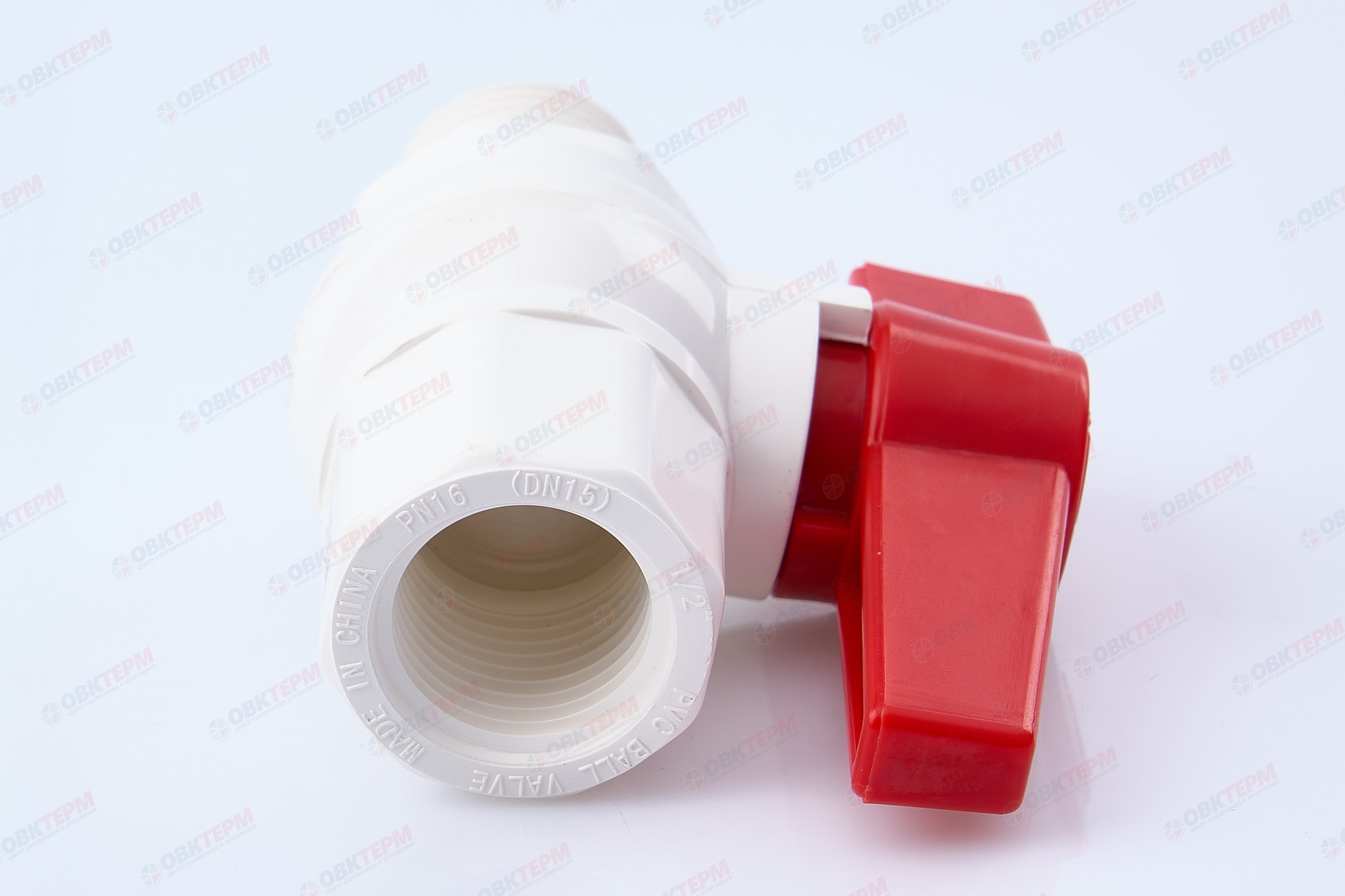 Кран  шаровый пластиковый    1/2"  ВН  (белый)     MAK    (1шт/240упак) - Изображение №4