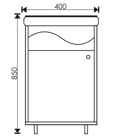 Тумба напольная EvaGold  45 "Шимо"  (ум Уют 45) - миниатюра №3