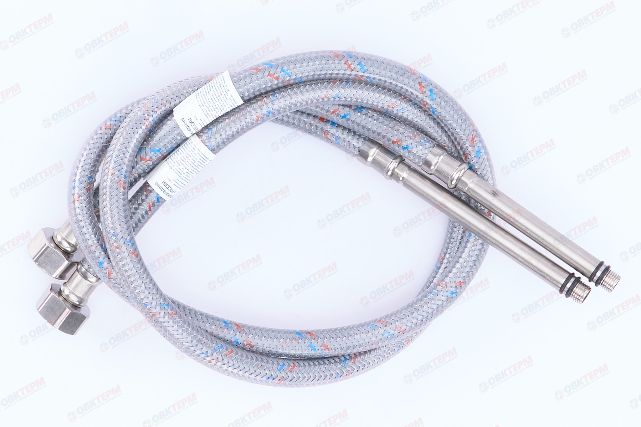 Шланг   1/2" игла,  в силикон. обмотке (пара)  ДЛИННЫЕ ИГЛЫ  100 см М10  "OVERCON"  (50шт/ящ) - Изображение №3