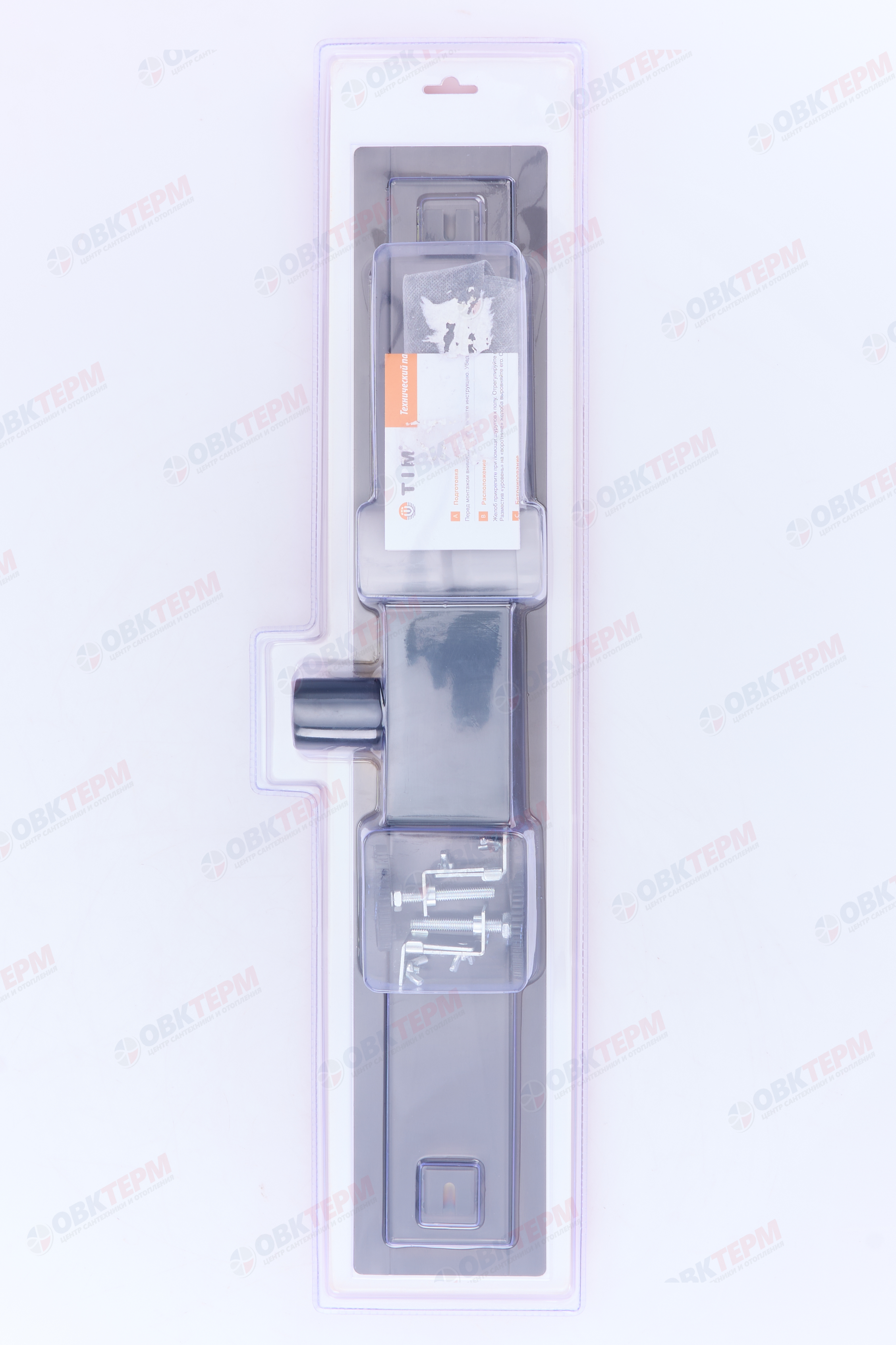 Трап-лоток 60 см черный цвет (Вороненая сталь) TIM BAD476002GY (1шт/4шт упак) - миниатюра №2