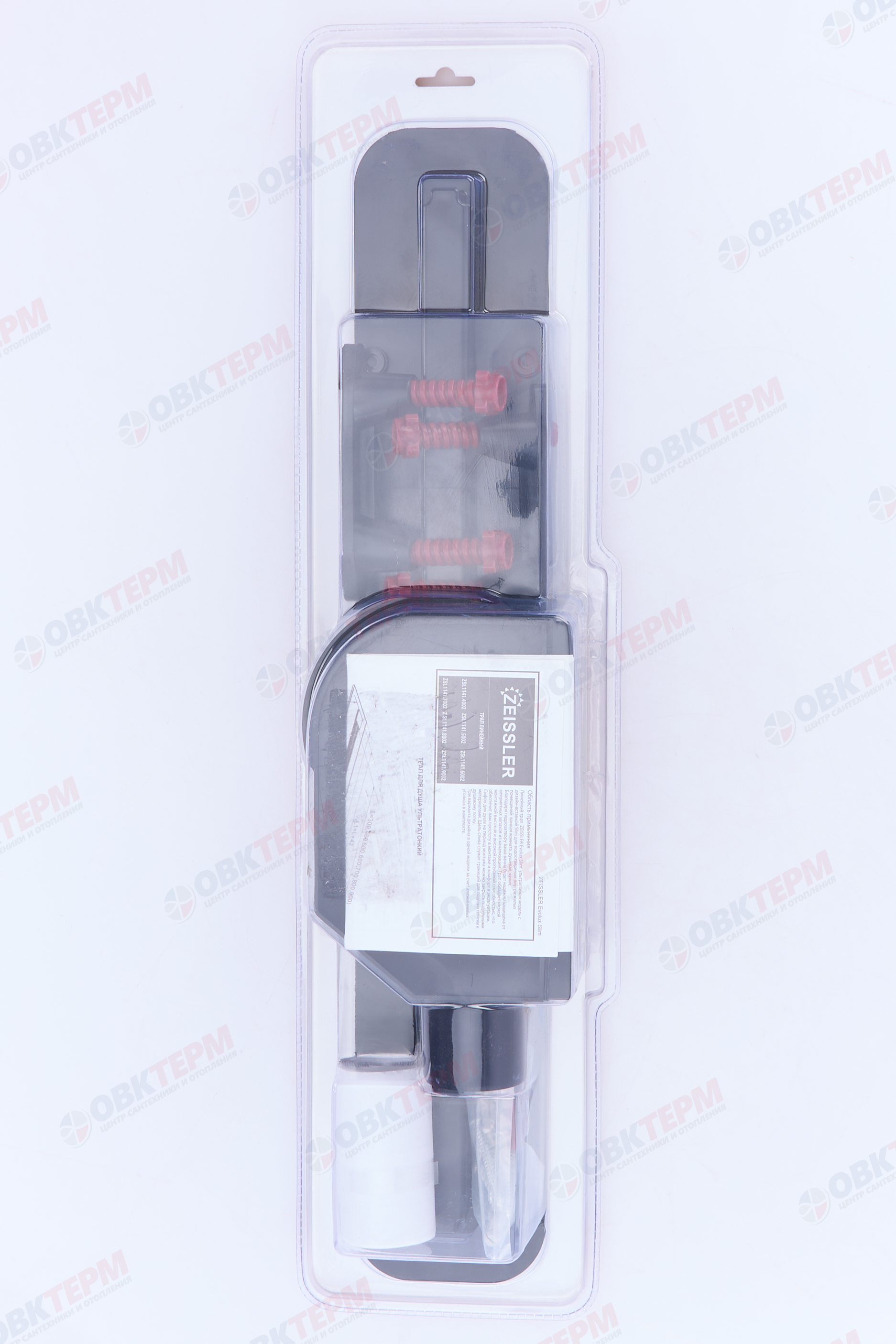 Трап-лоток 500*70 линейный для душа ультратонкая модель с дизайн-вставкой Evolux Slim (1шт/4шт упак) - миниатюра №2