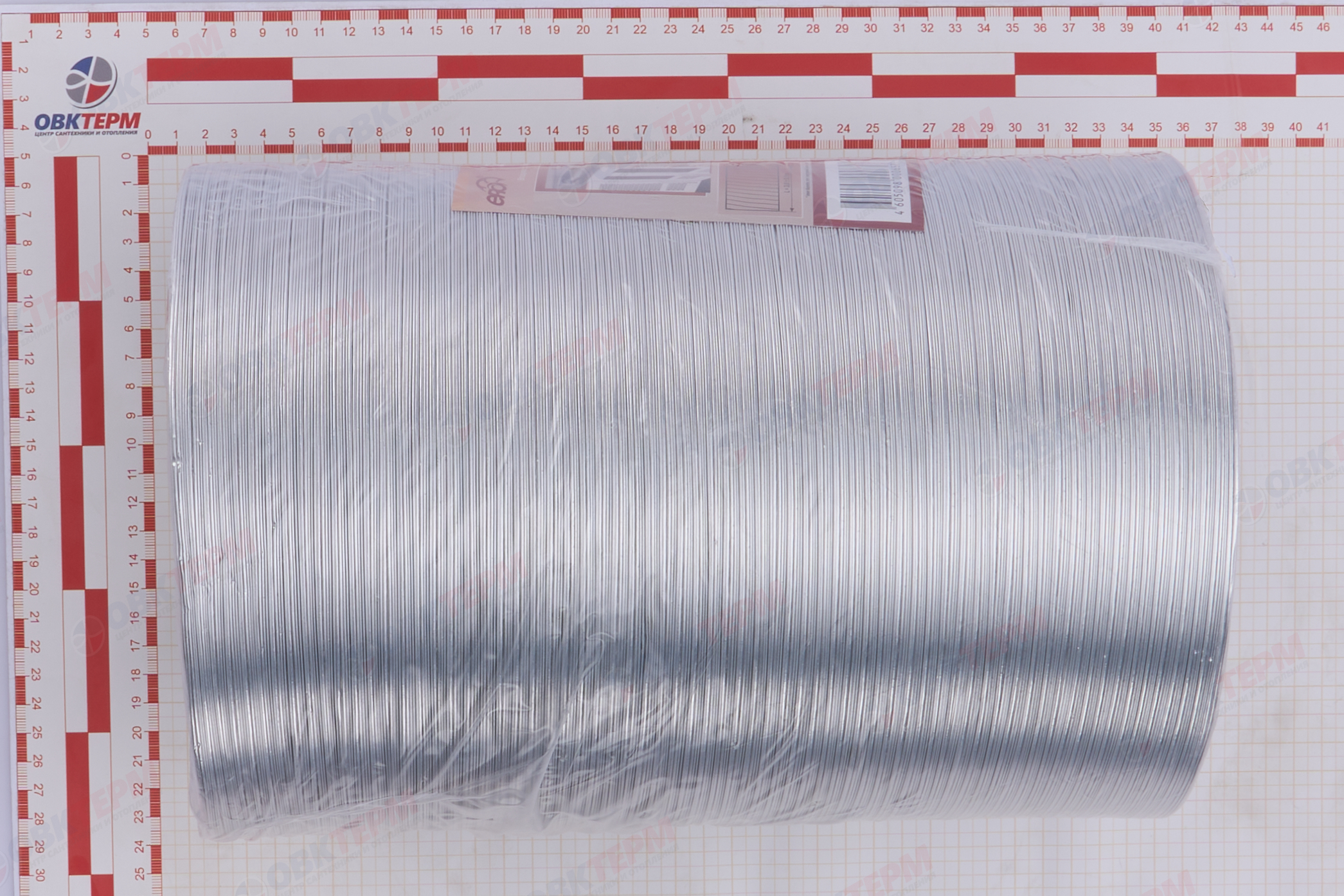 Воздуховод гофрированный алюминиевый d200  L3 м (4шт/уп) Эра - миниатюра №5