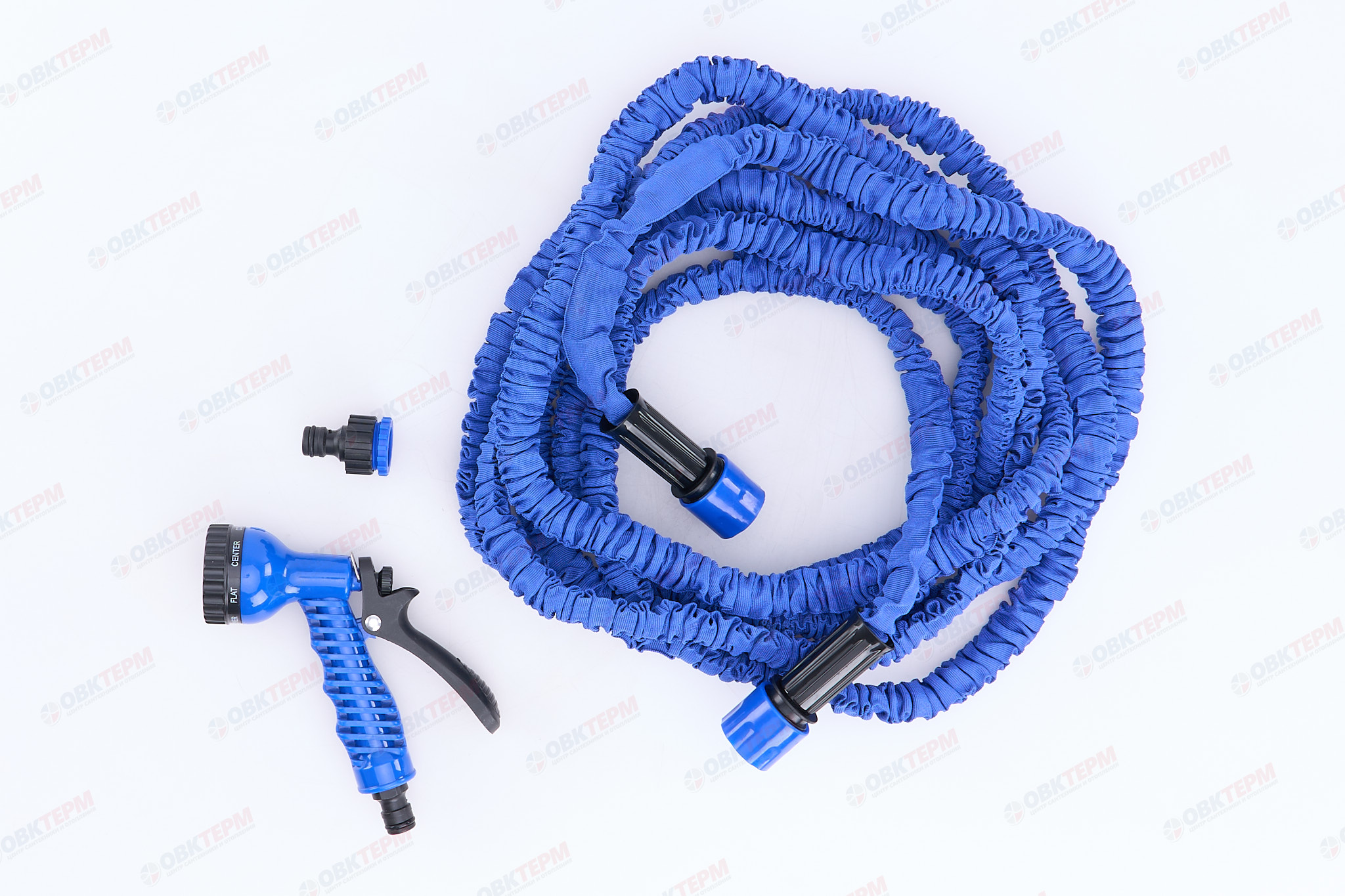 Набор поливочный (шланг раст.15м, пистолет-распыл. 7реж.) (ABS+PPR+TPE) (20 шт/ящ) CRAB PL-233 - Изображение №1