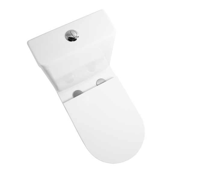 Унитаз-компакт EVA GOLD EG301T,безободковый круговой смыв, сиденье тонкое ДП, крепления, арматура - миниатюра №7