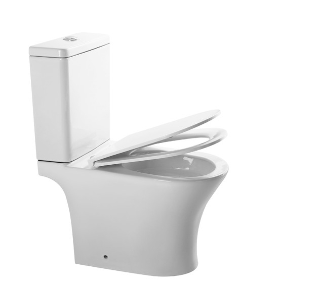 Унитаз-компакт EVA GOLD EG301T,безободковый круговой смыв, сиденье тонкое ДП, крепления, арматура - миниатюра №8