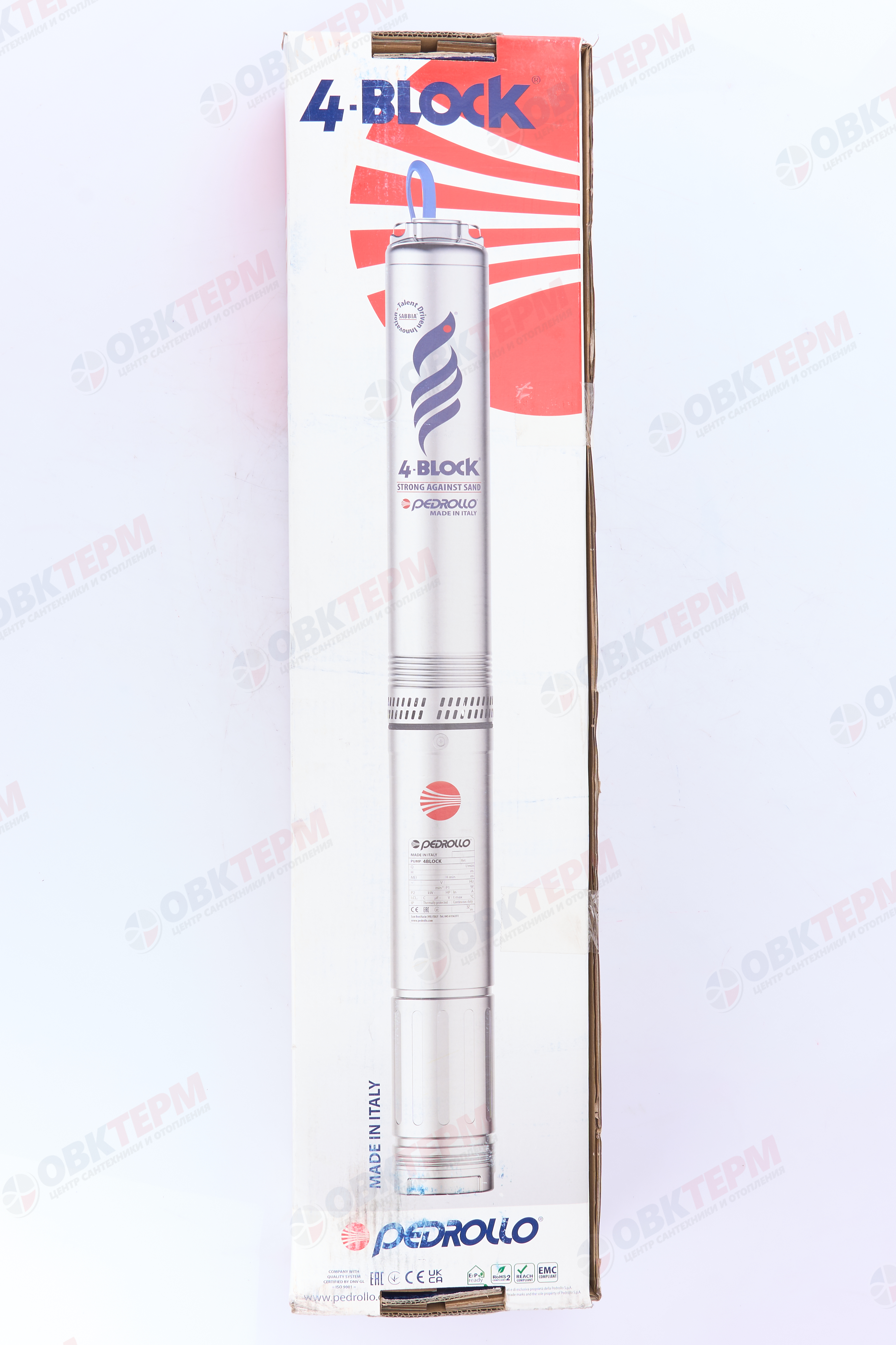 Насос погружной 4BLOCKm 2/18 Pedrollo   (1,1кВт/60л.м./128м.)  мКф - миниатюра №5