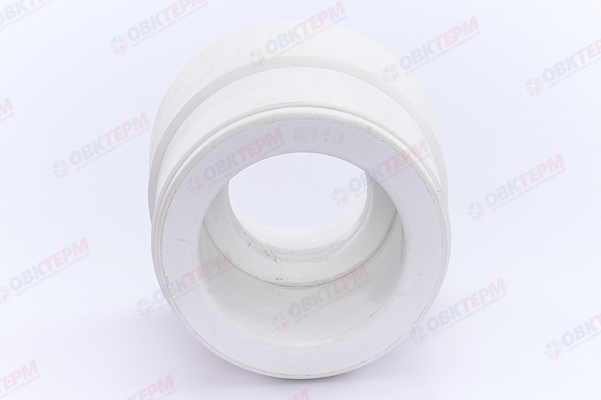 Муфта переход.  ВН 110*63   БЕЛАЯ PP-R   (RTP)    (6/1) - миниатюра №3