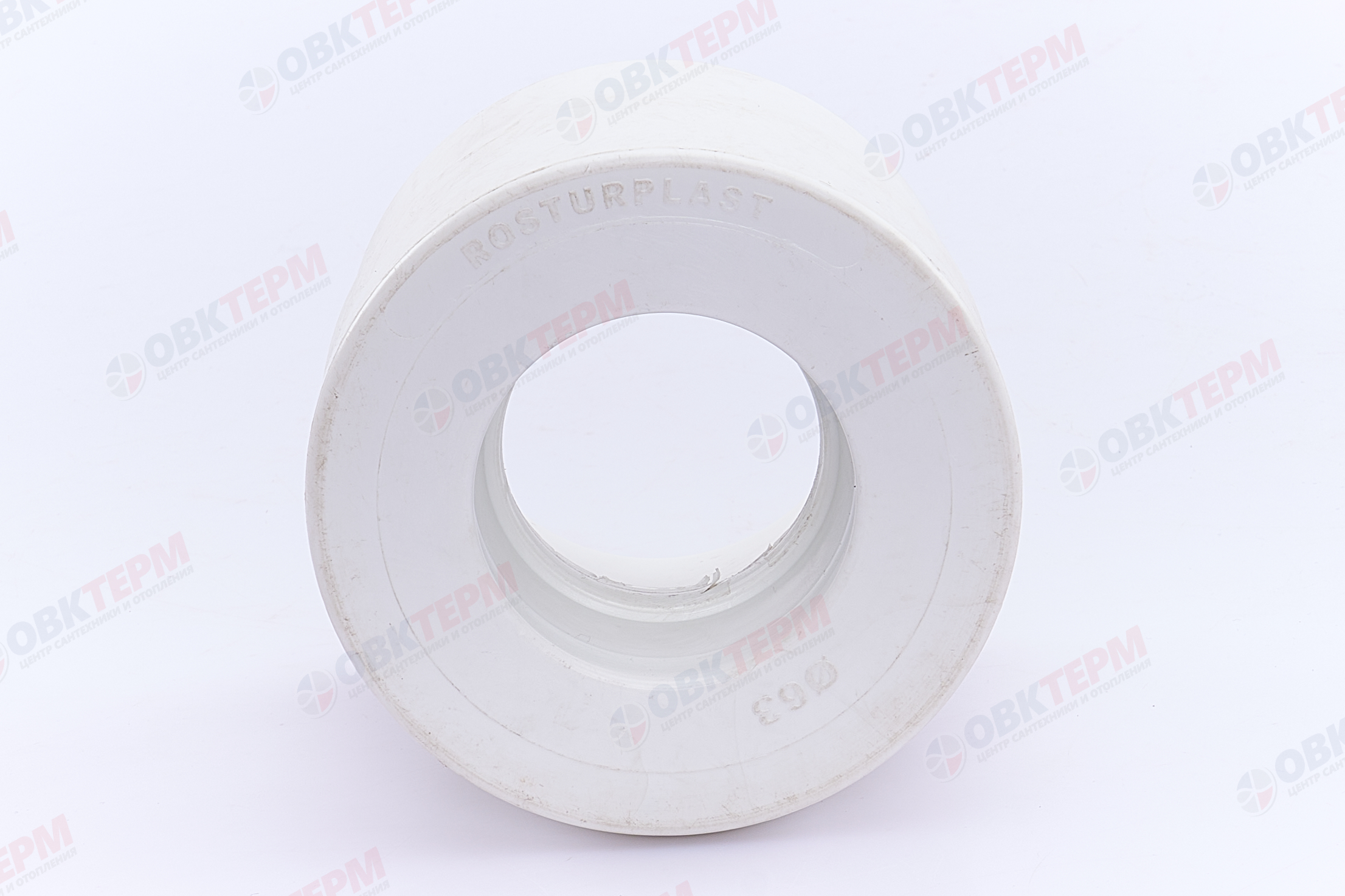 Муфта переход.  ВН 110*63   БЕЛАЯ PP-R   (RTP)    (6/1) - миниатюра №5