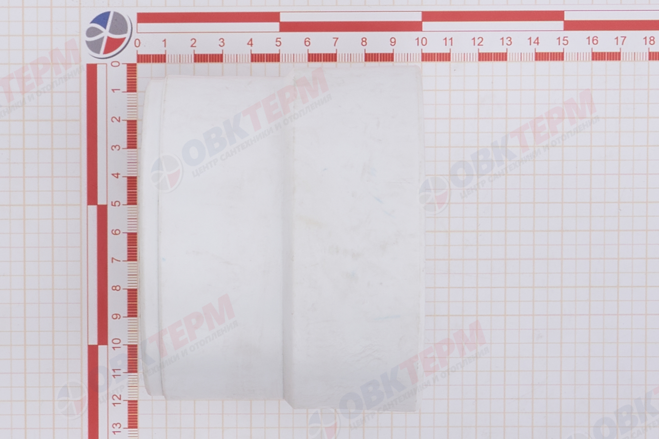 Муфта переход.  ВН 110*63   БЕЛАЯ PP-R   (RTP)    (6/1) - миниатюра №6