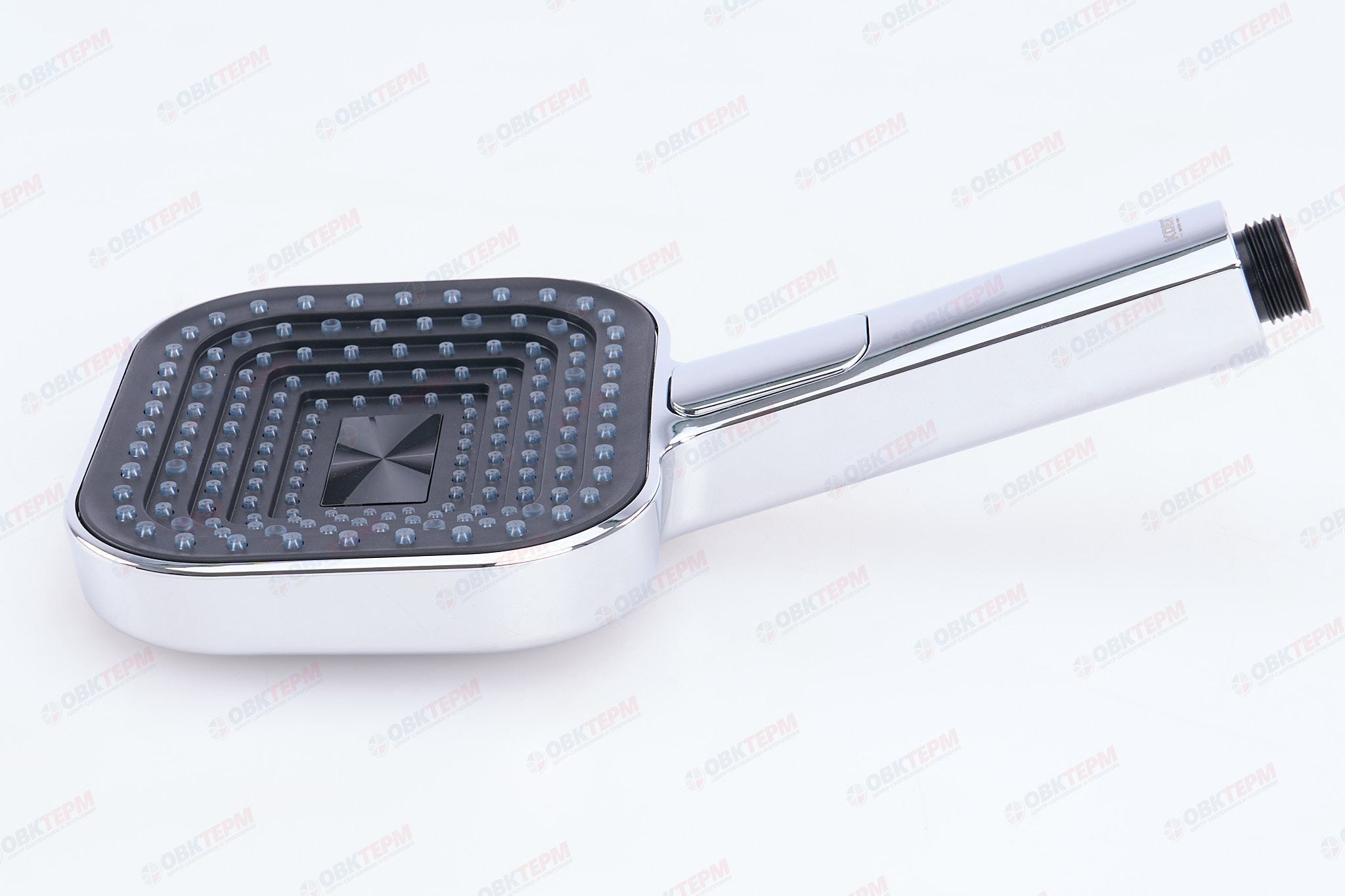 Лейка д/душа ручная KOER KP-0404-01 (3 режима, цвет ХРОМ) 135*115мм (30 шт/ящ) - Изображение №4