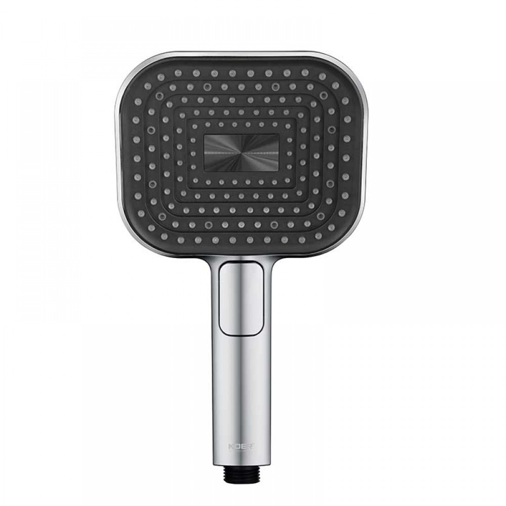 Лейка д/душа ручная KOER KP-0404-01 (3 режима, цвет ХРОМ) 135*115мм (30 шт/ящ) - Изображение №2