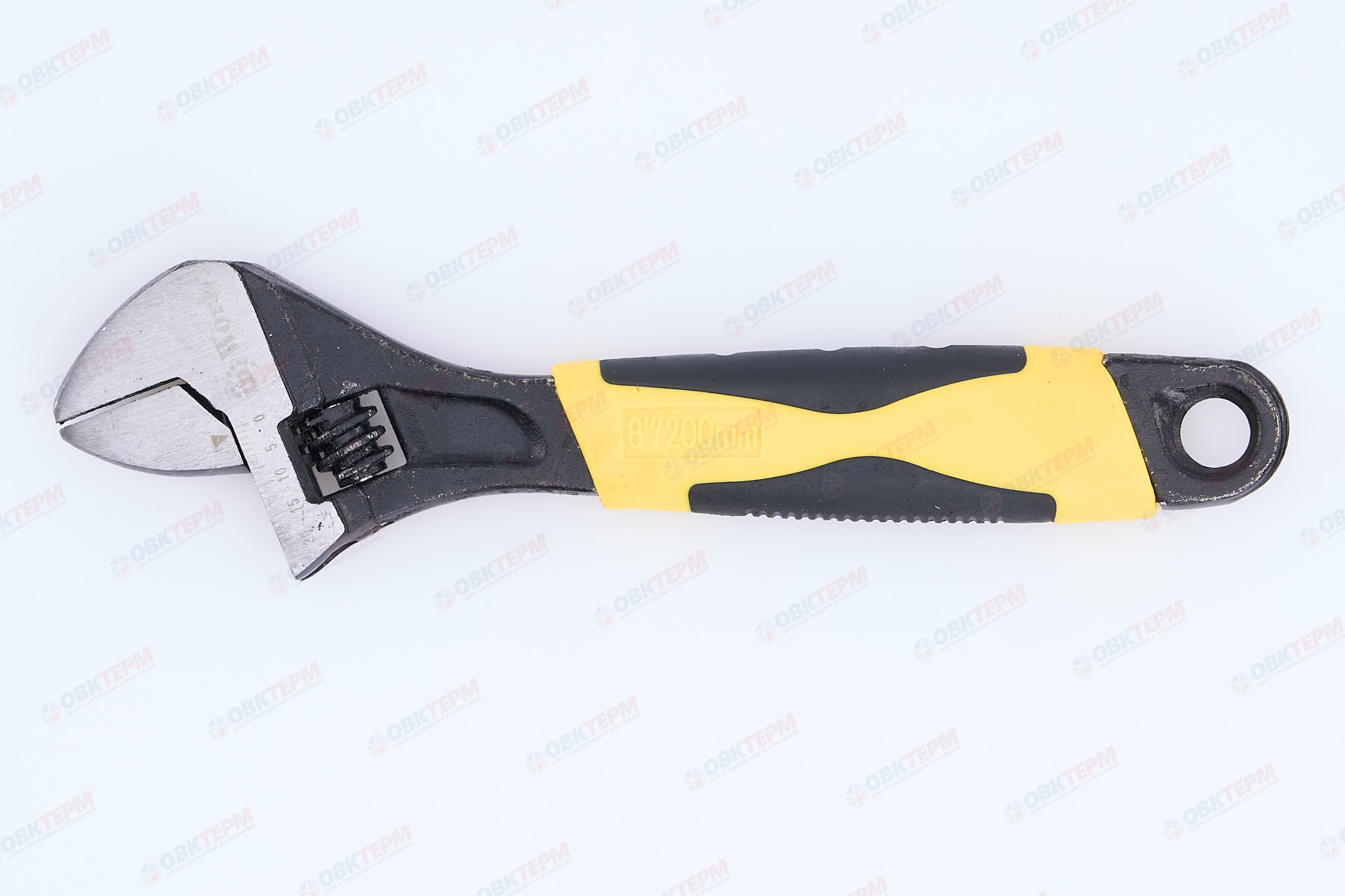 Ключ разводной 200 мм, 2К рукоятка InWork - Изображение №3