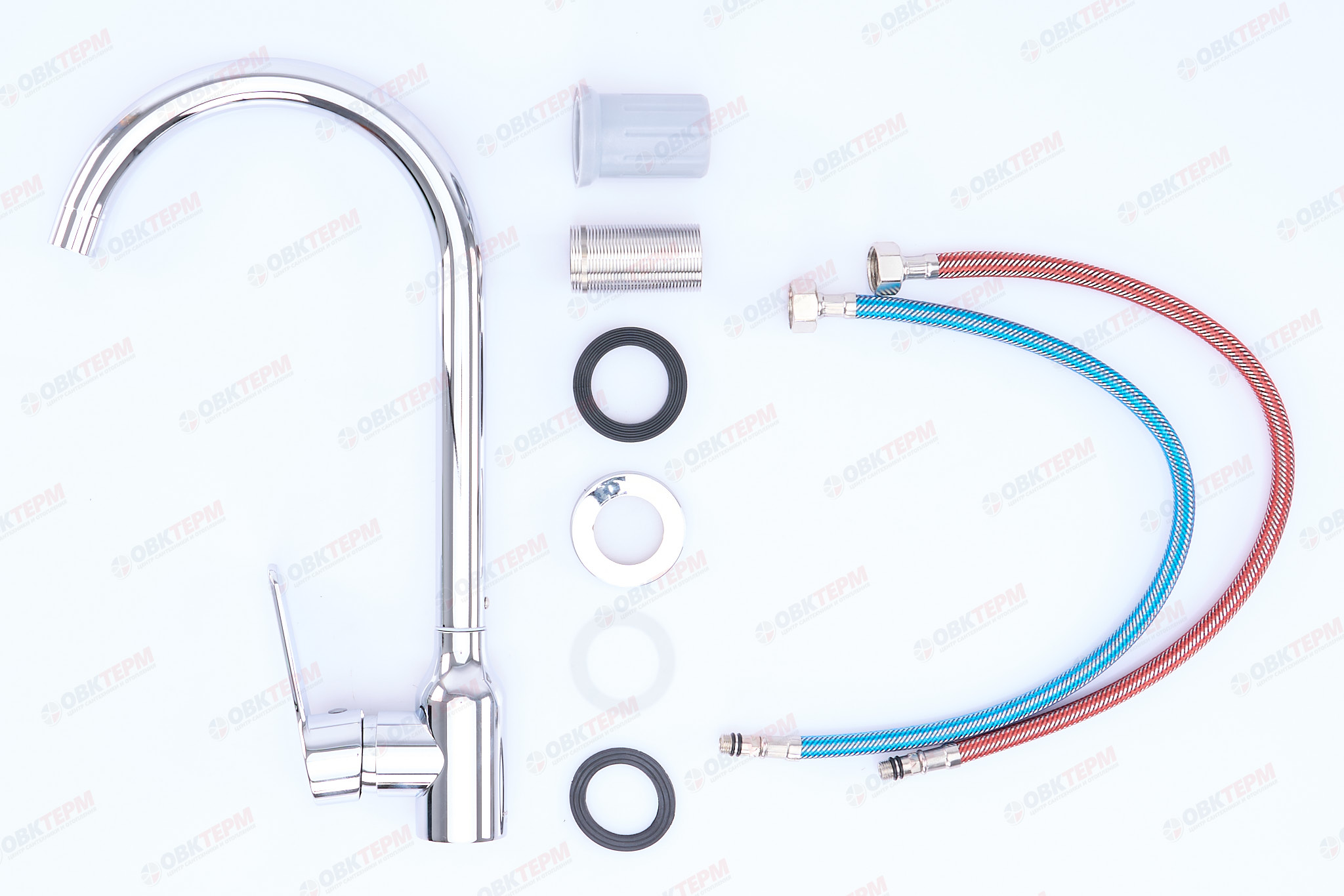 Смеситель д/кухни нерж/сталь CHAMPION SAP-011 CHROME (10 шт/ящ) - миниатюра №4