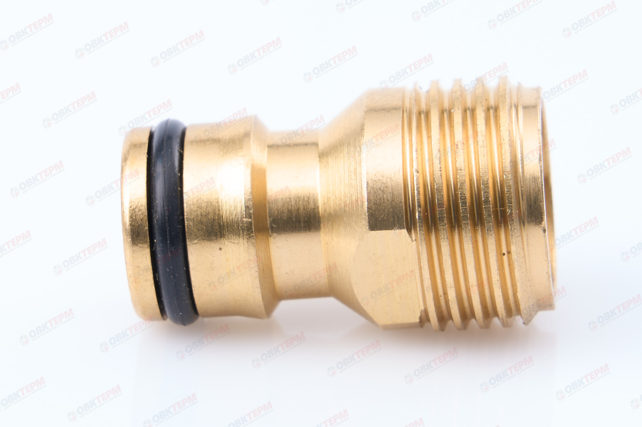 Адаптер для коннектора, РН 1/2" (ЛАТУНЬ) (25 шт/100ящ) CRAB PRO PL-340 - миниатюра №2