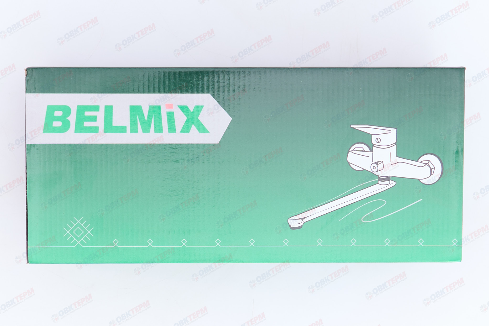 Смеситель д/ванны BELMIX P0701 белый /ABS пластик /без шланга и лейки (24шт/ящ) - миниатюра №5