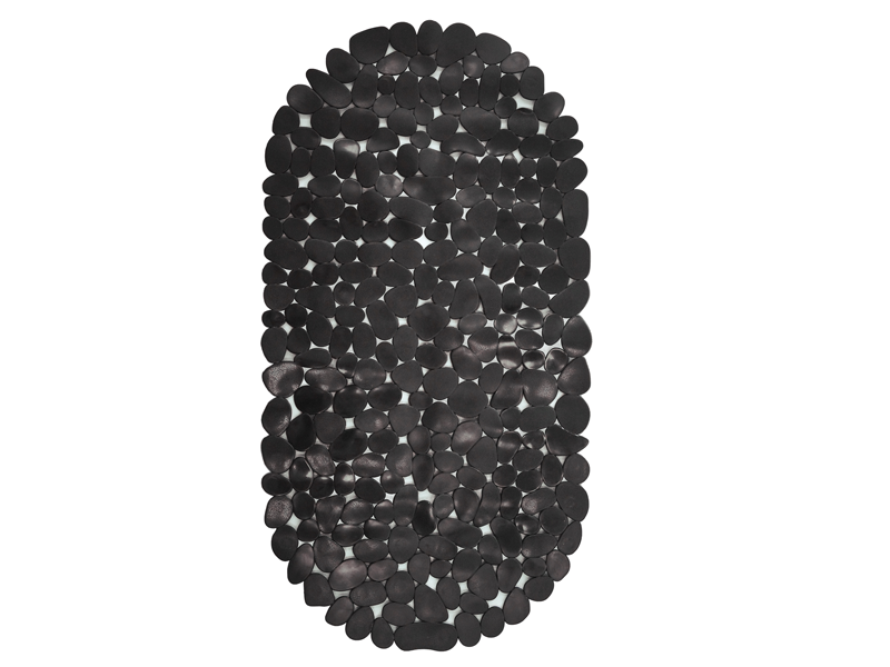 Коврик для ванны "Морская галька" VILINA  36x69 см черный (20 шт/ящ) - Изображение №1